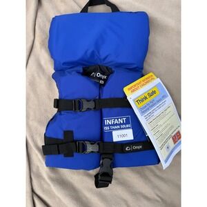 Onyx Life Jacket Blue Infant Child Type II PFD Vest Less Than 50lbs 11001 New